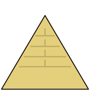 ピラミッド型のイラスト
